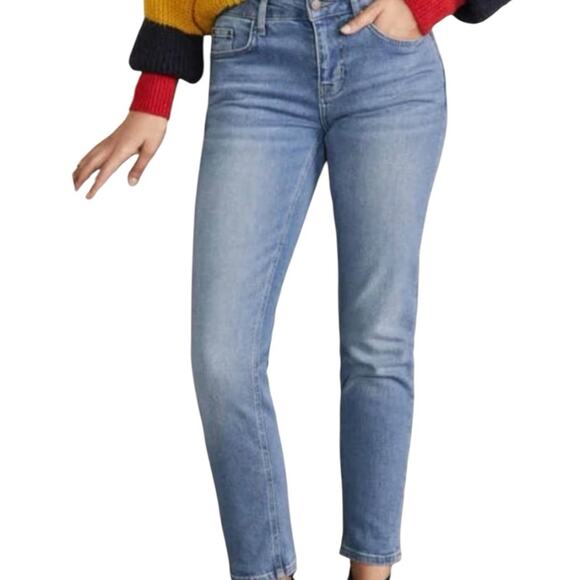 Boden Girlfriend Jeans Mid Rise Ankle Medium Blue Denim Wash Women’s Size 8 - Picture 9 of 9